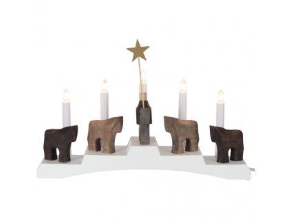 0111563 candlestick staffans flar 5 lights material wood ca 29 cm x 45 cmfou 0 550