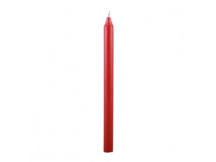 Svíčka kulatá dlouhá Broste 2,1 cm | červená