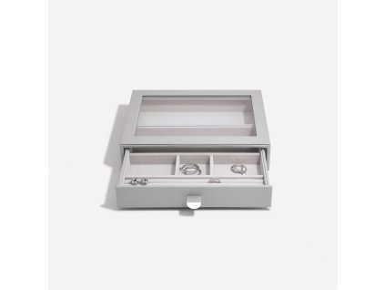 Šperkovnice se šuplíkem Stackers Pebble Grey Classic Display Drawer | šedá