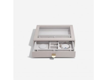 Šperkovnice na šarmy Stackers Taupe Classic Charm Display Drawer | šedobéžová