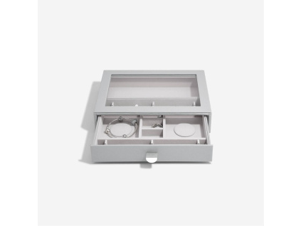 Šperkovnice na šarmy Stackers Pebble Grey Classic Charm Display Drawer | šedá