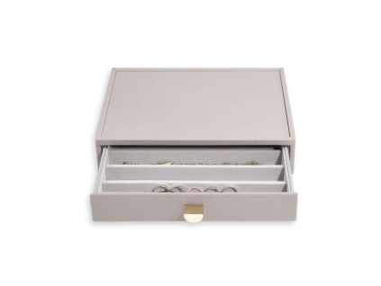 Šperkovnice na náhrdelníky Stackers Taupe Classic Necklace Drawer  | šedobéžová