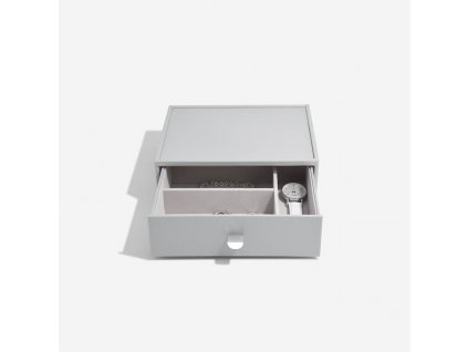 Box na hodínky Stackers Pebble Grey Classic Accessory Drawer  | šedá