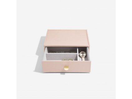Box na hodinky Stackers Blush Classic Accessory Drawer  | růžová