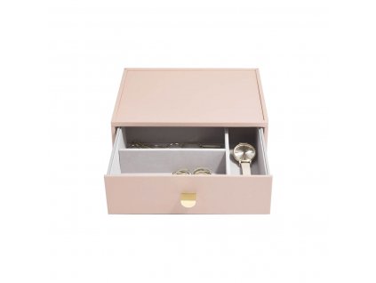 Box na hodínky Stackers Blush Classic Accessory Drawer  | růžová