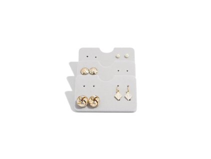 Sada vložek na náušnice do boxu na šperky Stackers Earring Accessory Set of 3 | šedá