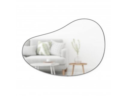 Zrcadlo s titanovým rámem Umbra Hubba Pebble Mirror | titanové