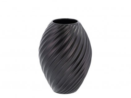 Váza Morso River Black 21 cm | černá