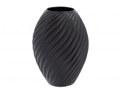 Váza Morso River Black 26 cm | černá
