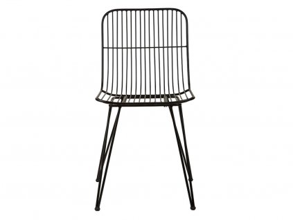 Kovová židle Villa Collection Svale Black 83 cm | černá