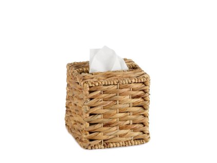 caja panuelos fibra natural marron cuadrado