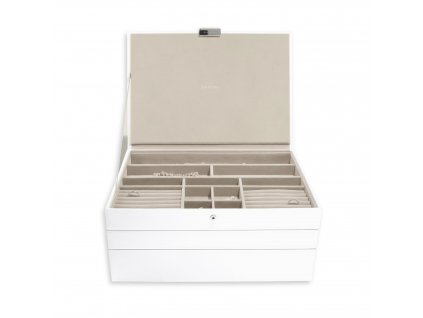 Šperkovnice 3 v 1 Stackers White Supersize Jewellery Box | bílá