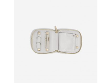Kompaktní cestovní šperkovnice Stackers Oatmeal Compact Jewellery Roll | krémová