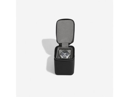 Pánská cestovní šperkovnice na hodinky Stackers Pebble Black Small Travel Watch Box | černá