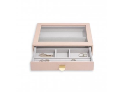 Šperkovnice se šuplíkem Stackers Blush Classic Display Drawer | růžová  - 20% sleva s kódem "NAKUPY24"