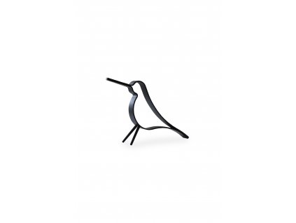 Dřevěný dekorativní ptáček Cooee Design Woody Bird, malý | černá