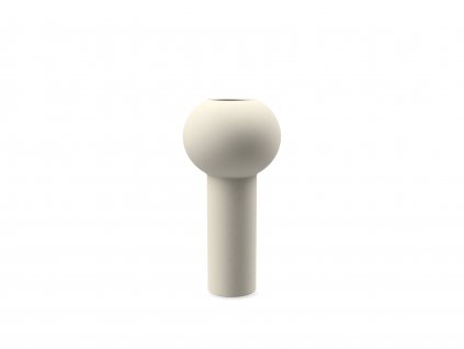 Keramická váza Cooee Design Pillar Shell, 24 cm | krémová