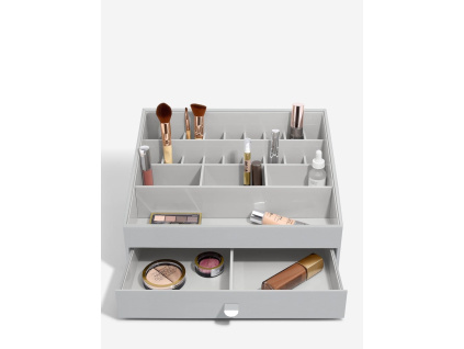 Oragnizér na kosmetiku Stackers Makeup Organiser Pebble Grey | šedá