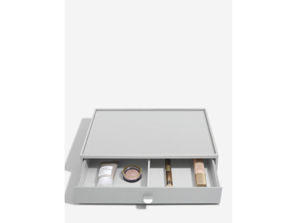 Oragnizér na kosmetiku Stackers Makeup Organiser Drawer Pebble Grey | šedá