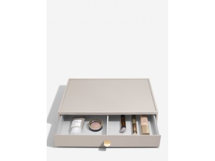 Orgagnizér na kosmetiku Stackers Makeup Organiser Drawer Taupe | šedobéžová