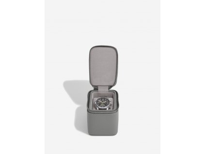 Cestovní šperkovnice na hodinky Stackers Zipped Travel Watch Box Slate Grey | šedá