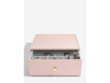 Velký oragnizér na kosmetiku Stackers Supersize Makeup Organiser Deep Drawer Blush | růžová