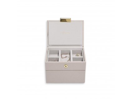 Mikro krabička na šperky Stackers Micro Jewellery Box Taupe | šedobéžová