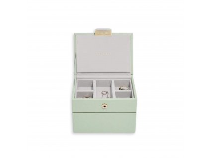 Mikro krabička na šperky Stackers Micro Jewellery Box Sage Green | zelená