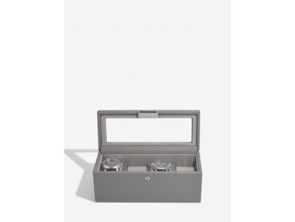 Kazeta na hodinky Stackers  4 Piece Watch Box, Slate Grey | šedá