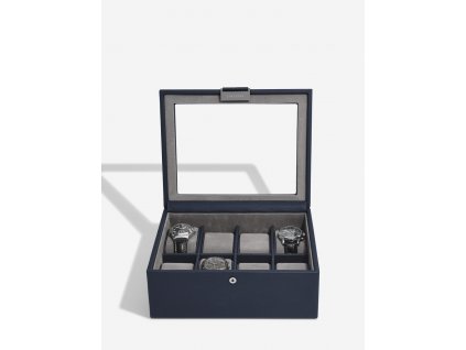 Kazeta na hodinky Stackers 8 Piece Watch Box Navy Blue | tmavě modrá