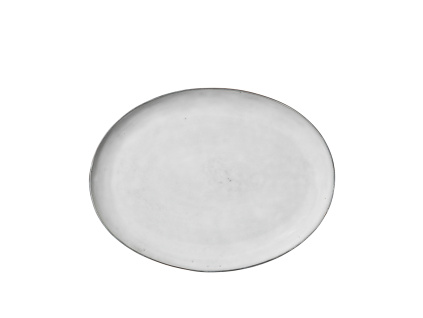 Talíř oválný Broste Nordic Sand, 26,5 x 35,5  cm | béžová