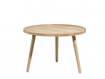 Dubový stolek Villa Collection Bodo 70,5x70,5x44,5 cm Nature Oak 