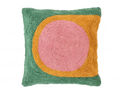 Polštář Villa Collection Styles 45 x 45 cm Rose/Green/Brown/Yellow 