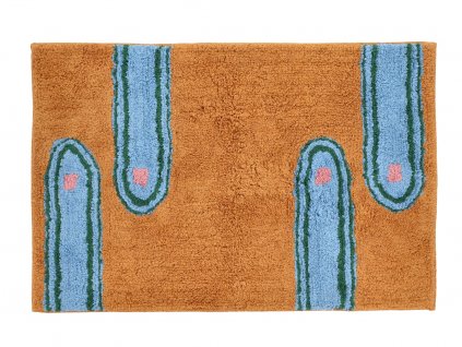 Všívaný kusový koberec Villa Collection Styles 70 x 140 cm Blue/Brown 