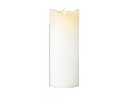 Dobíjecí LED svíčka Sirius Sara White, ø7,5 x V25 cm| bílá