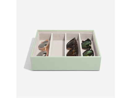 Box na sluneční brýle Stackers Sage Green Classic Glasses Layer | zelená
