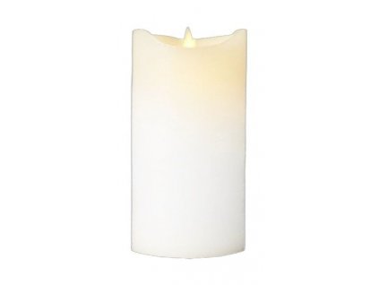 LED svíčka Sirius Sara Exclusive, ø7,5x 15 cm | bílá