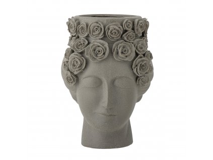 Kameninová váza Bloomingville Akira | šedá