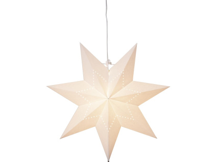 Papírová hvězda Star Trading LYSA P. 43 cm | bílá