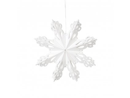 Papírová ozdoba vločka Broste SNOWFLAKE 15 cm | bílá