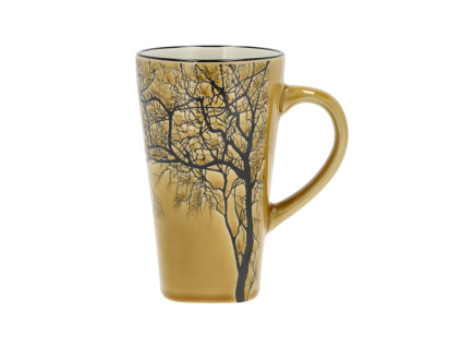 Kameninový hrnek se stromem Villa Collection Golden Yellow, 500 ml | žlutá