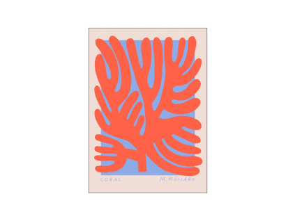 Plakát Madelen - Coral by PSTR Studio | korál
