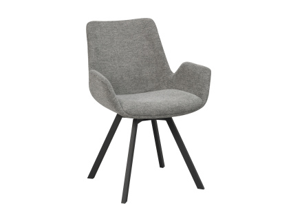 Židle s područkami Rowico Home NORWELL | Šedé