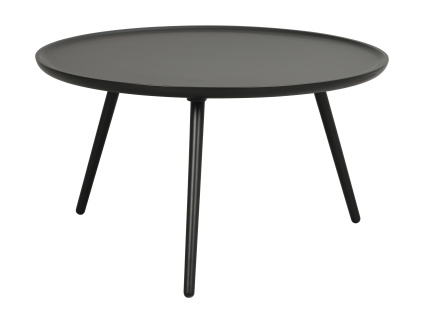 Kulatý konferenční stolek Rowico Home DAISY 80 cm | Černý