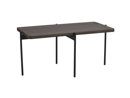 Konferenční stolek Rowico Home SHELTON 95x50 cm | Hnědý