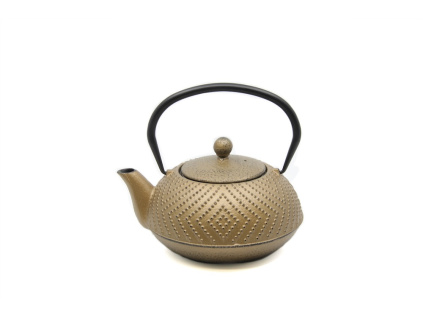Litinová konvička na čaj Bredemeijer Fujian 1,25L, zlatá