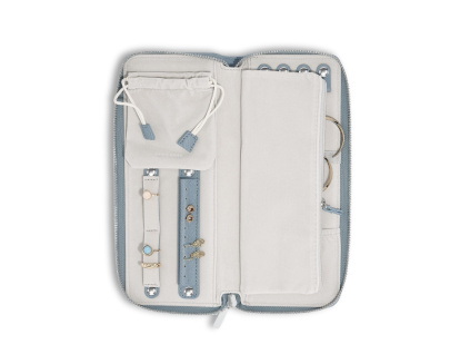 Cestovní šperkovnice Stackers Jewellery Roll Dusky Blue | modrošedá