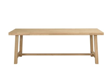 Jídelní stůl z masivního dubu Rowico Home BROOKLYN Oak, 220x95 cm | dub, přírodní