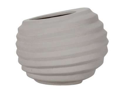 Asymetrický květináč House Doctor HAPP, 30 cm | béžová