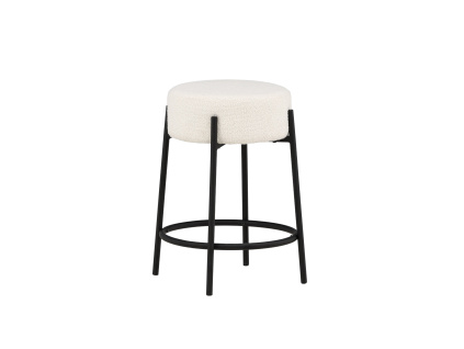 Barová židle Venture Home TUCSON, 60 cm | černá, bílá